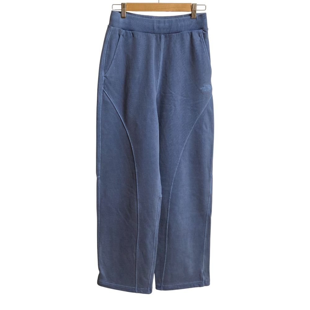 ♥ THE NORTH FACE ザノースフェイス ホワイトレーベル DYEING STRAIGHT SWEATPANTS スウェットパンツ サイズM ブルー レディース 古着