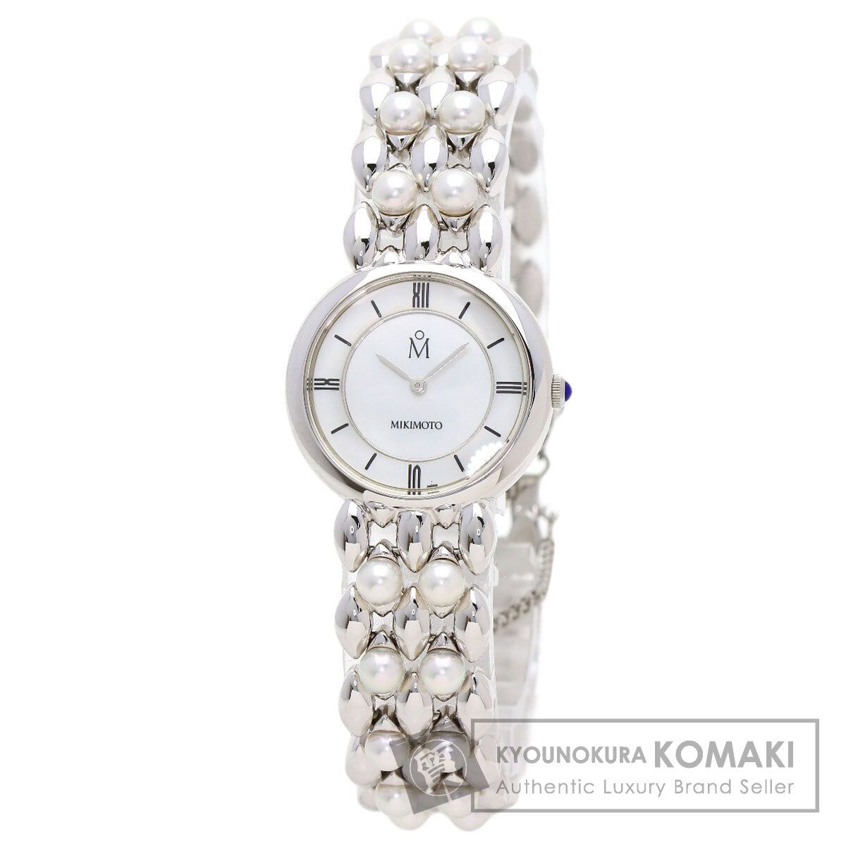 ミキモト 1 F 20-HAFO パールウォッチ 腕時計 SS SSxパール レディース