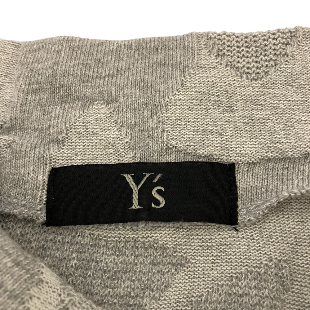 Y'S ワイズ ヨウジヤマモト ジャガードニット 変形 カーディガン 良品 Y's Yohji Yamamoto ワイズ ヨウジヤマモト ジャガードニット