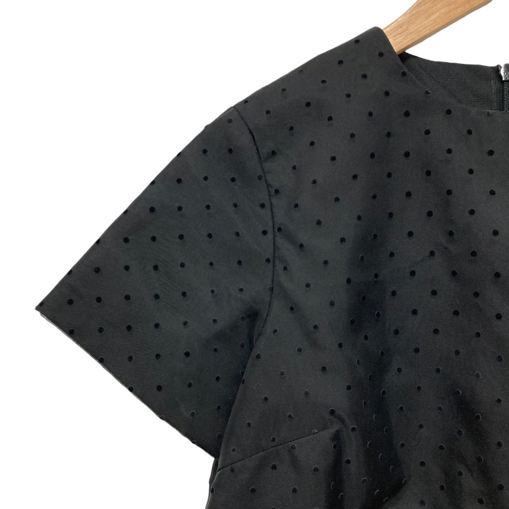 ツルバイマリコオイカワ Satine ペプラムトップス チュール ドット柄 半袖 ツルバイマリコオイカワ Satine ペプラムトップス チュール ドット