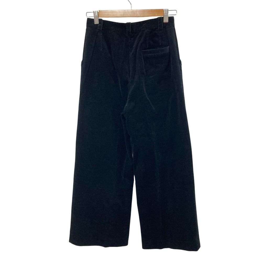 A.P.C. アーペーセー コーデュロイ ワイドトラウザーパンツ ワイドパンツ サイズ36 ブラック レディース 古着