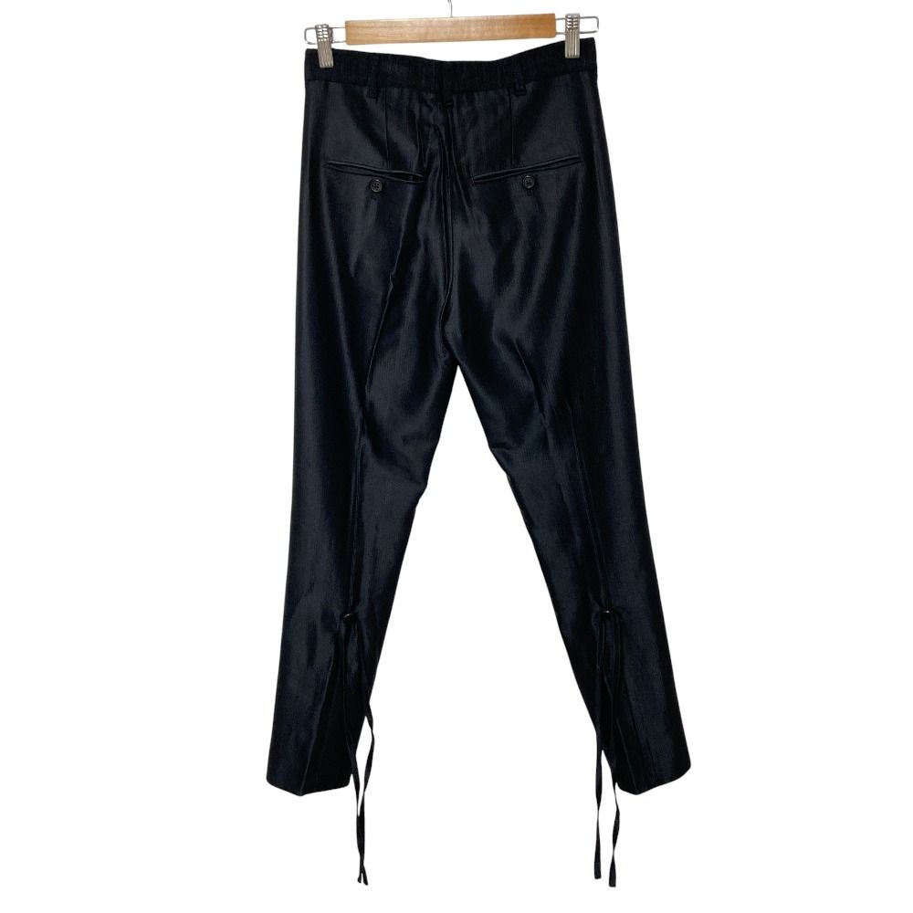 ANN アンドゥムルメステール ボンテージ テーパードパンツ サイズ34 ブラック レディース 古着