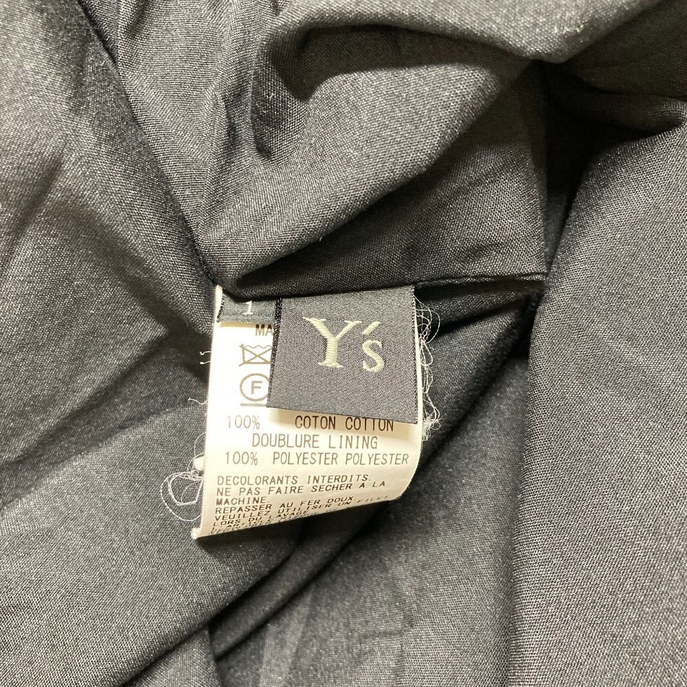 美品 Y's Yohji Yamamoto ワイズ ヨウジヤマモト ベルテッド フレア
