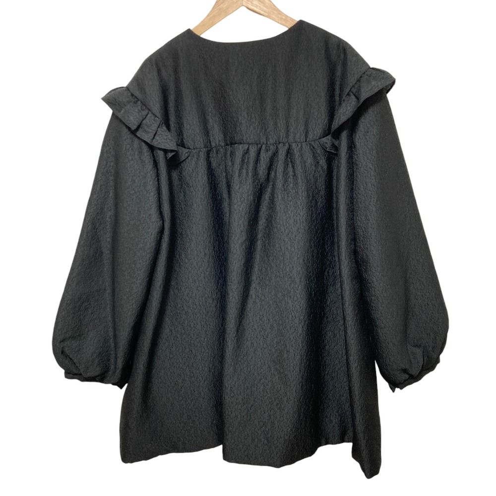 良品 SONO ソーノ クリスタルジャガード フリルショートコート サイズ1