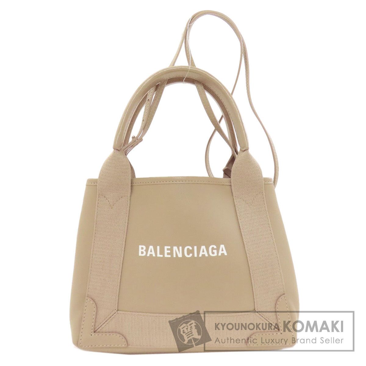 バレンシアガ 390346 ネイビーカバスXS 2 WAY ハンドバッグ レザー レディース