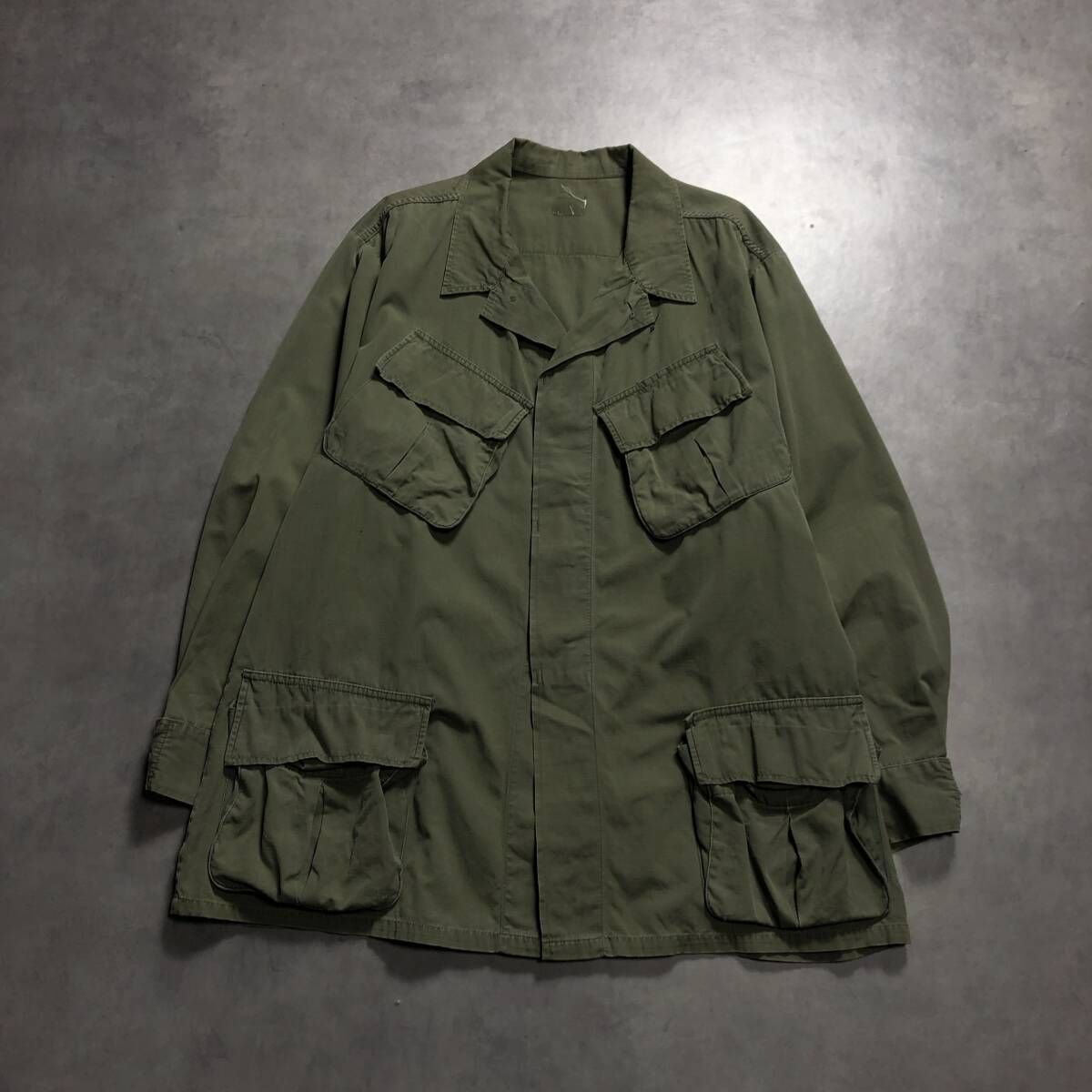GQ 4533 U.S.ARMY 60 s リップストップ ジャングルファティーグジャケット L