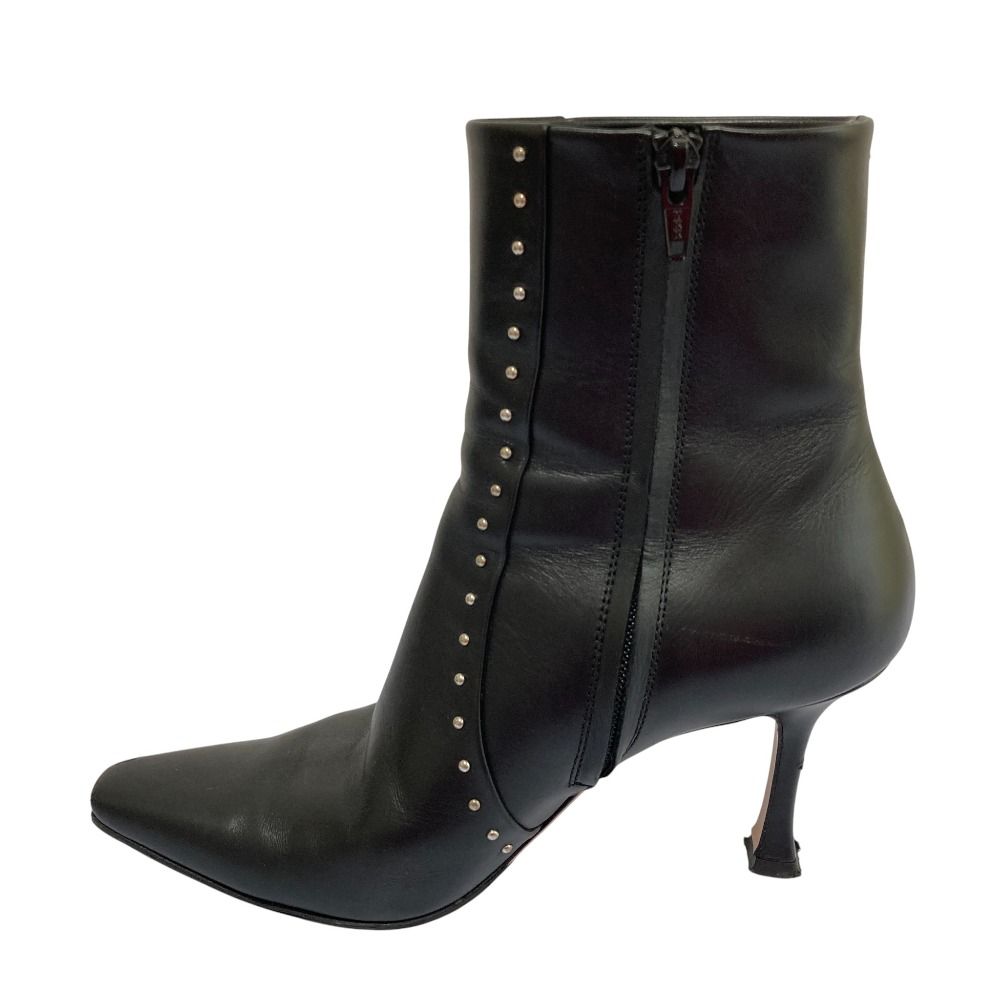 PELLICO ペリーコ レザー スタッズ セミスクエアトゥ アンクルブーツ