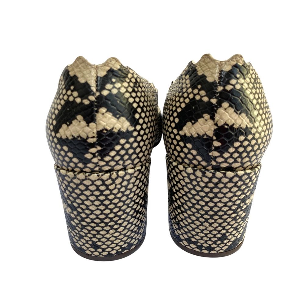 美品 Chloe クロエ パイソン エンボスレザー パンプス サイズ37 24cm