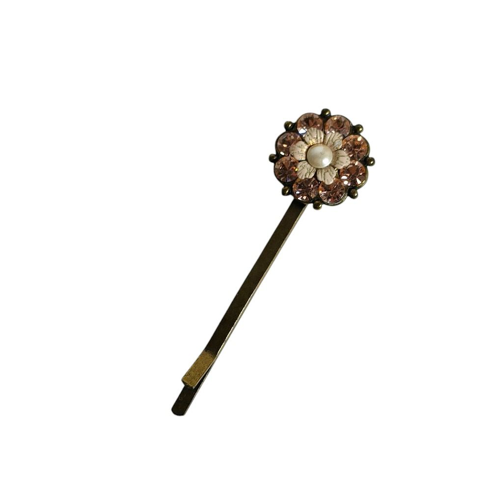 良品 Michal Negrin ミハエルネグリン 真鍮 クリスタルガラス フラワー