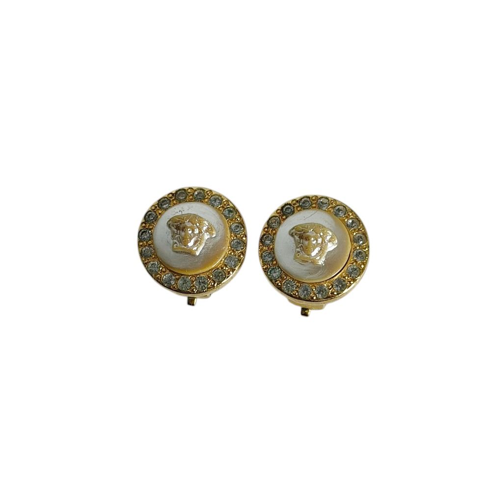 良品 GIANNI VERSACE ジャンニヴェルサーチ メデューサ ラインストーン 