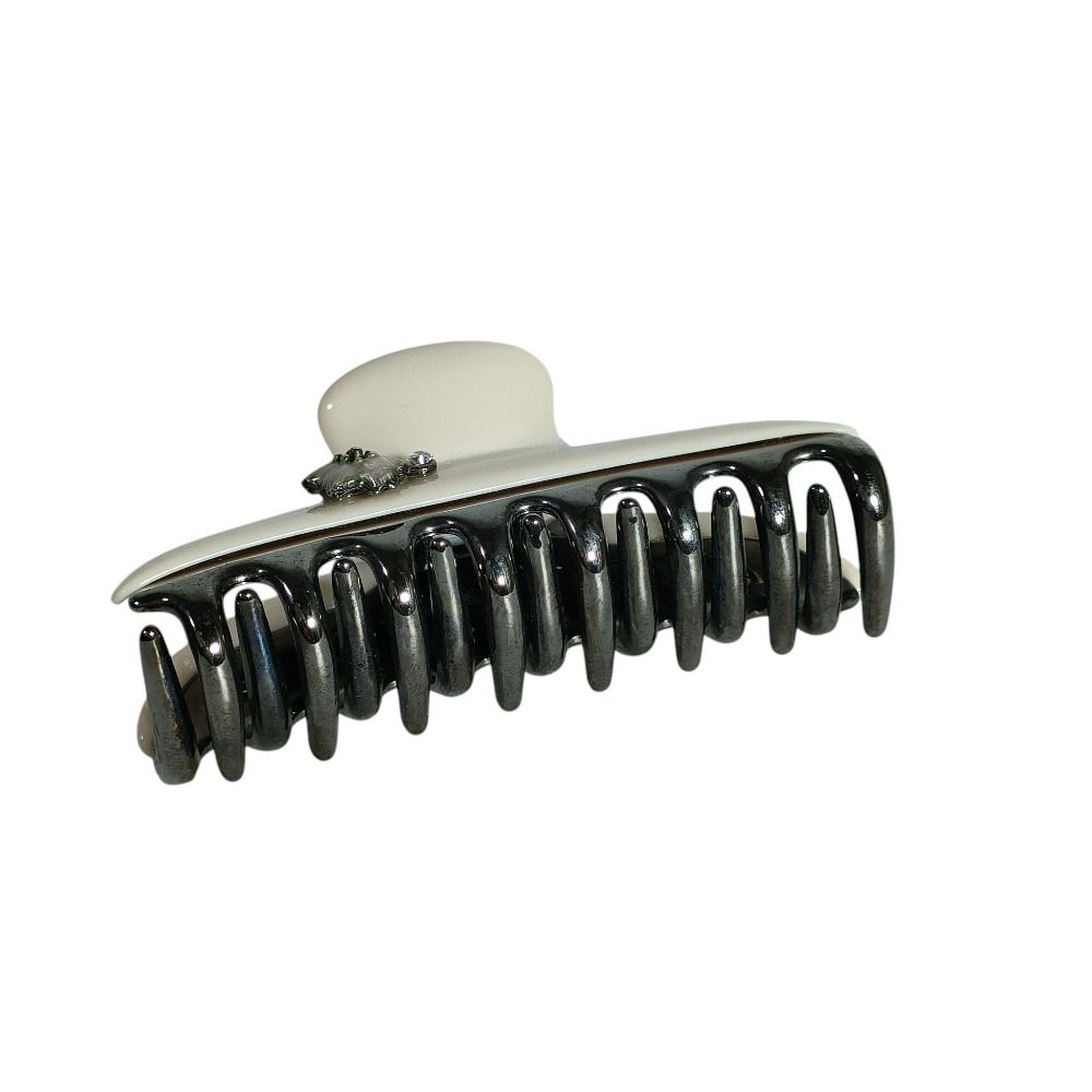 美品 ACCA アッカ フラワーチャーム ラインストーン ヘアクリップ ヘア