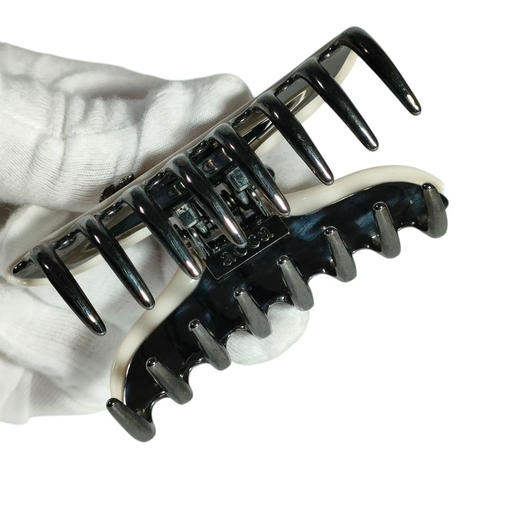 美品 ACCA アッカ フラワーチャーム ラインストーン ヘアクリップ ヘア