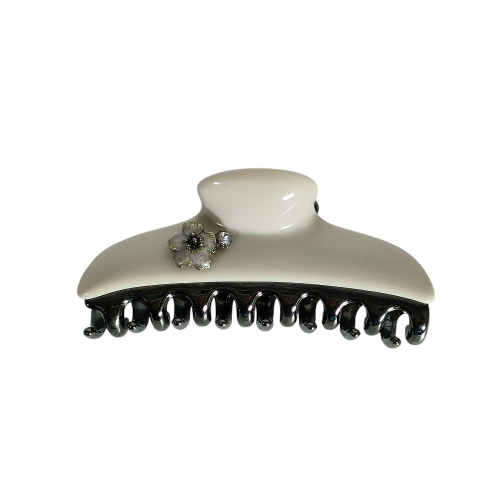 美品 ACCA アッカ フラワーチャーム ラインストーン ヘアクリップ ヘア