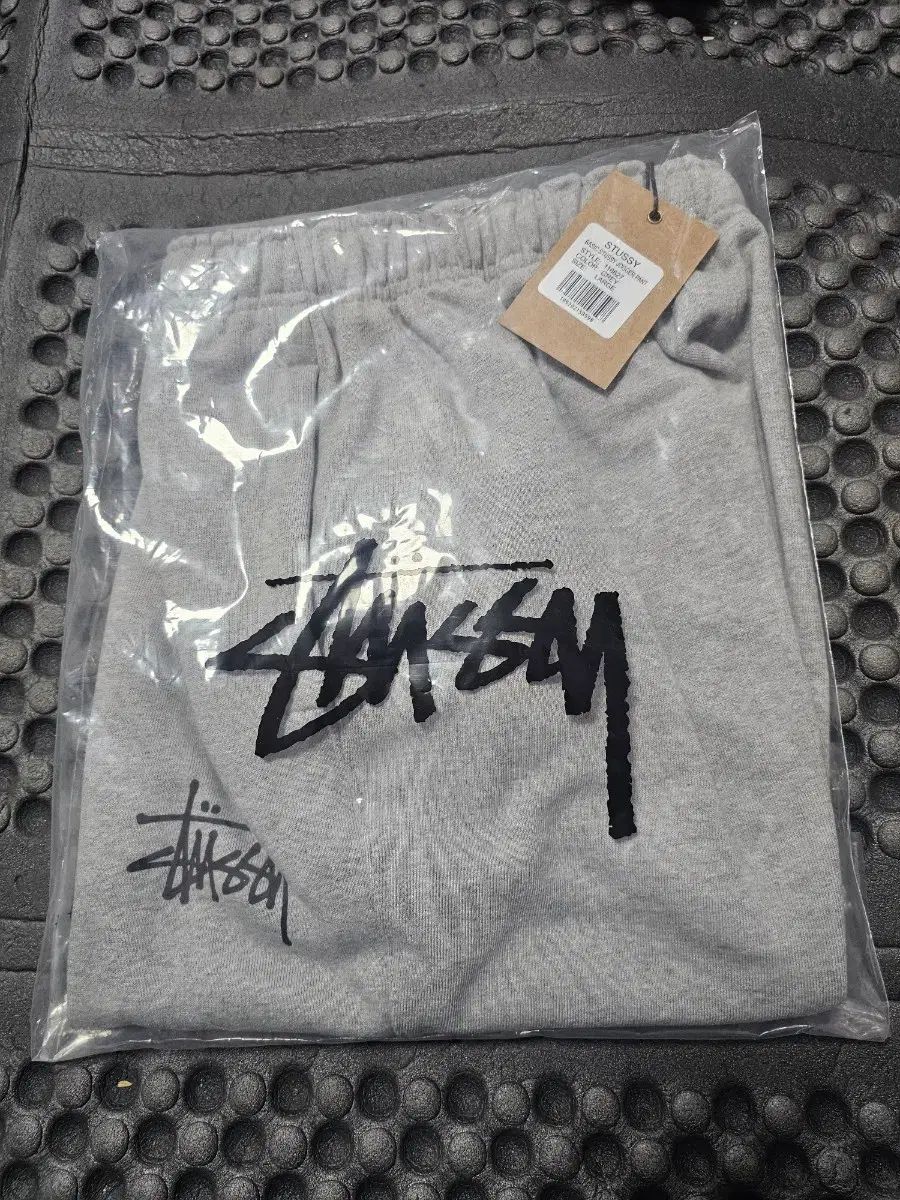 STUSSY ベーシック ジョガー パンツ グレー L