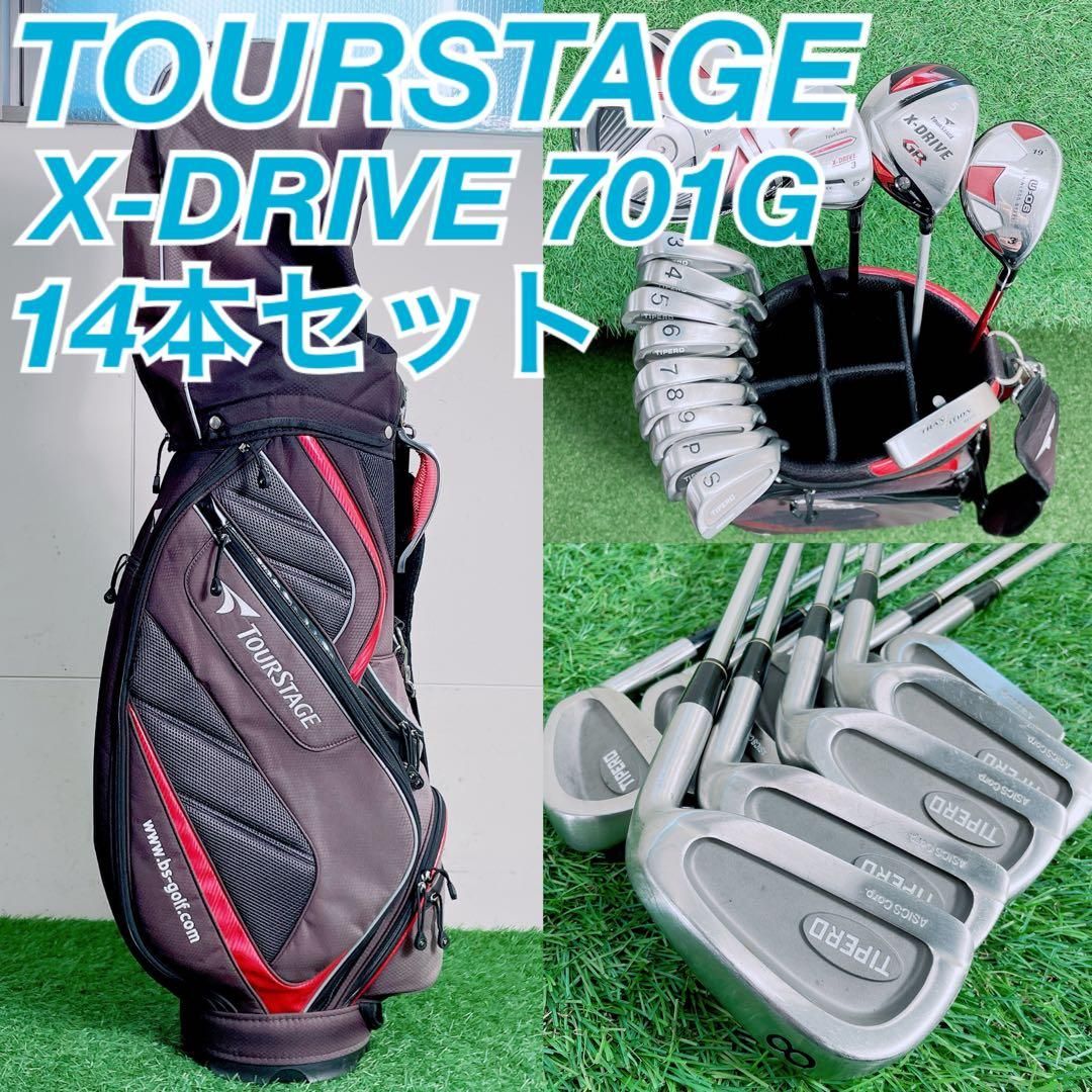 ツアーステージ　X-DRIVE ゴルフクラブ　メンズセット　初心者　N2068 ツアーステージ X-DRIVE ゴルフクラブ メンズセット 初心者 N2068