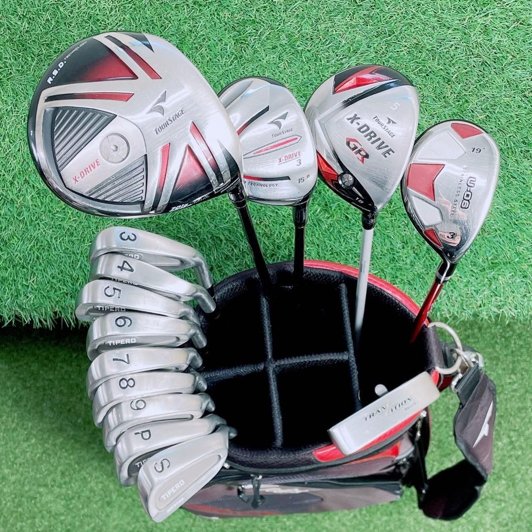 ツアーステージ X-DRIVE ゴルフクラブ メンズセット 初心者 N2068