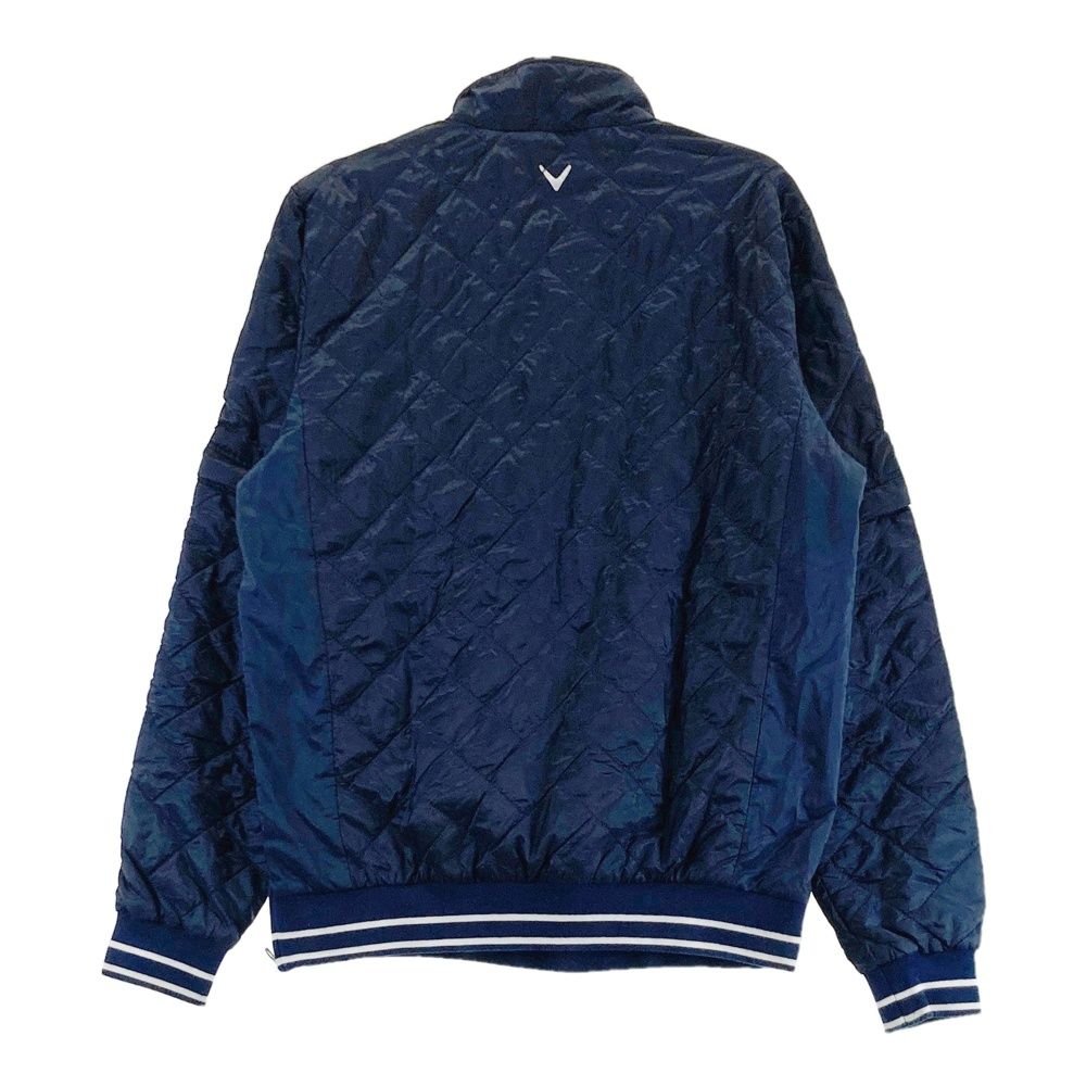 サイズ M キャロウェイ 2 WAY ハーフジップ 中綿ブルゾン ネイビー系 ゴルフウェア メンズ ストスト