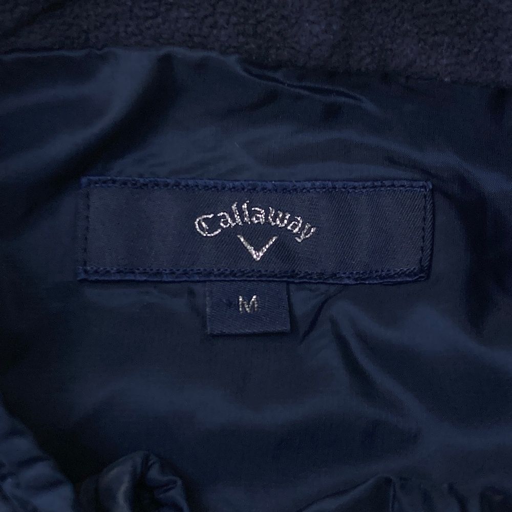 サイズ：M CALLAWAY キャロウェイ  2WAY ハーフジップ 中綿ブルゾン  ネイビー系 [240101602257] ゴルフウェア メンズ ストスト サイズ：M CALLAWAY キャロウェイ 2WAY ハーフジップ 中綿ブルゾン