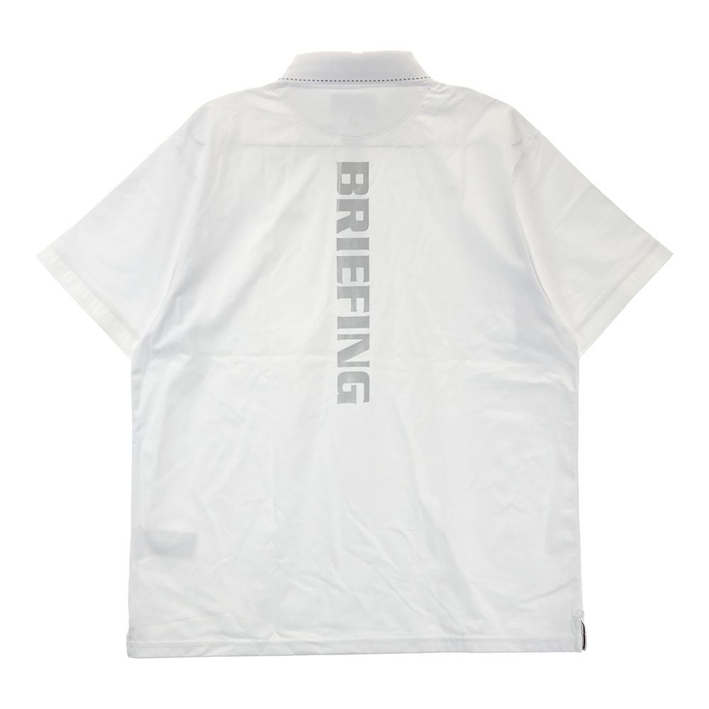 サイズ M GOLF ブリーフィング 半袖ポロシャツ ホワイト系 ゴルフウェア メンズ ストスト