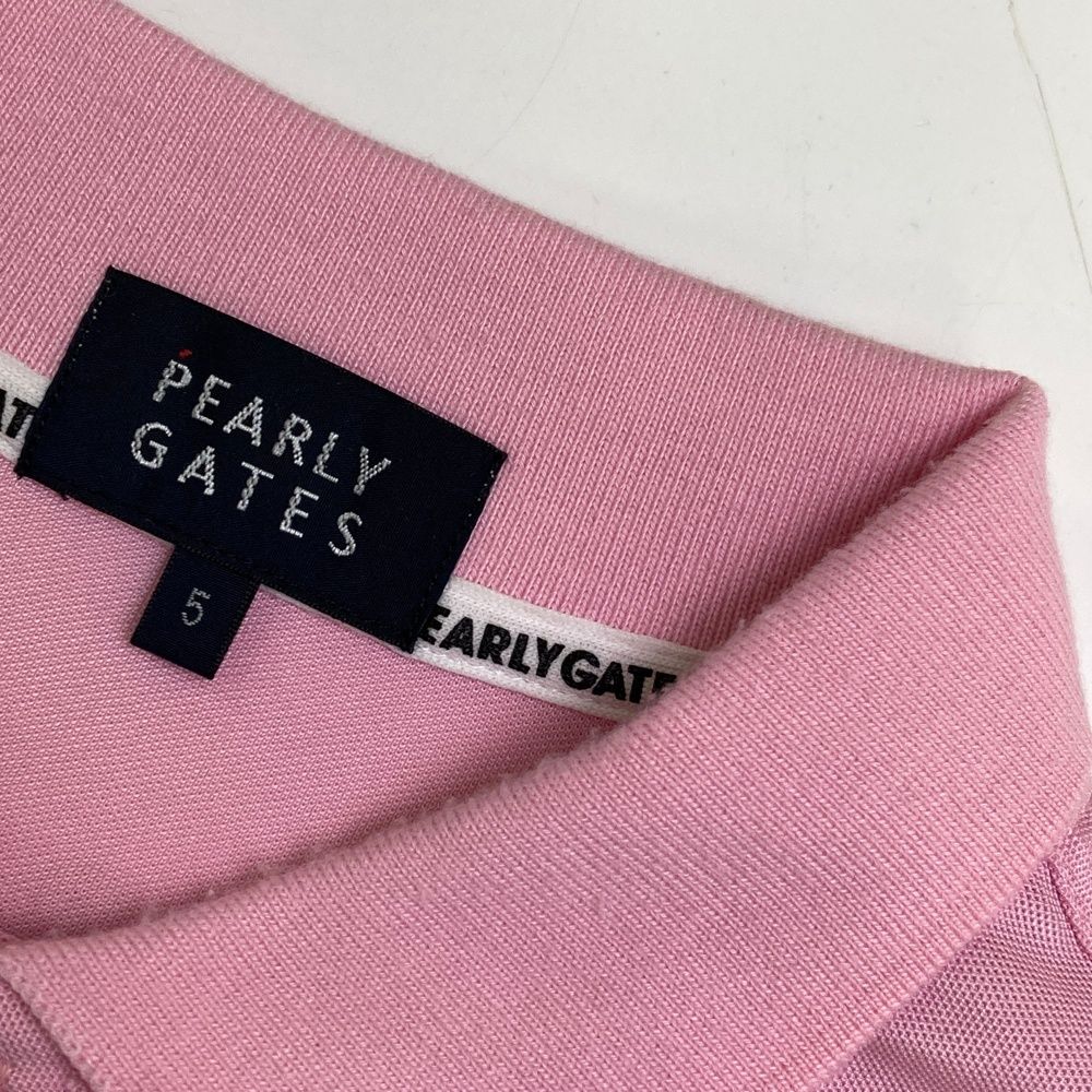 サイズ：5 PEARLY GATES パーリーゲイツ 2025年モデル 半袖ポロシャツ