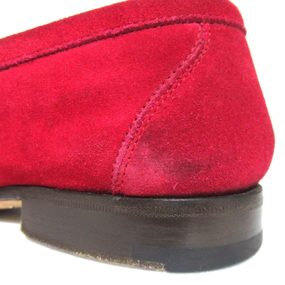  TOM FORD トムフォード スエード コインローファー シューズ サイズ7.5 26.5 cm相当 レッド メンズ 古着 ローファー ブーツ 革靴