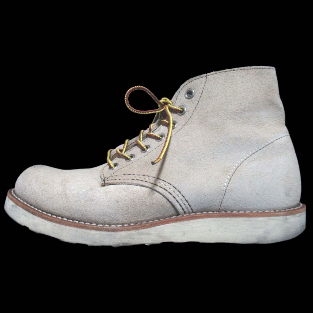 REDWING レッドウィング 8167 クラシックワークラウンドトゥブーツ ショートブーツ サイズ7 D 25 cm ベージュ メンズ 古着
