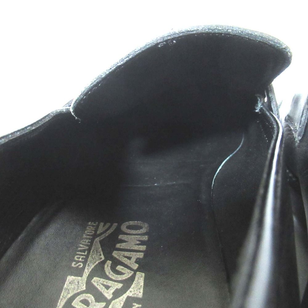 Salvatore Ferragamo サルヴァトーレフェラガモ ガンチーニ金具 レザー ローファー サイズ10 2 E 28 cm相当 ブラック メンズ 古着 ローファー ブーツ 革靴