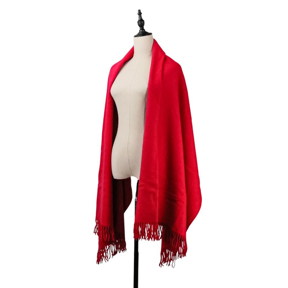 美品 HERMES エルメス カシミヤウール 大判 マフラー ショール