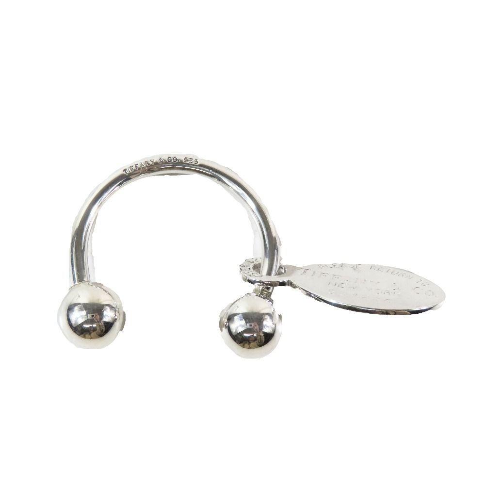 仕上げ済 Tiffany - Co. ティファニー リターントゥ オーバルタグ キーリング キーホルダー SV 925 シルバー メンズ レディース 古着