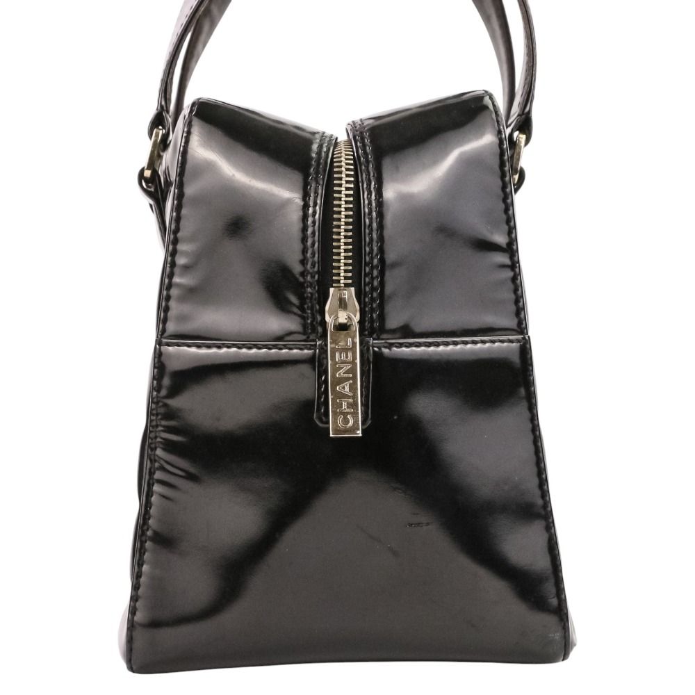 良品 CHANEL シャネル チョコバー パテントレザー スクエアボストン