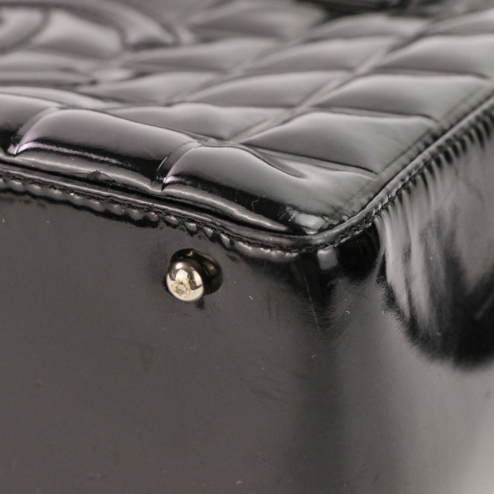 良品 CHANEL シャネル チョコバー パテントレザー スクエアボストン 
