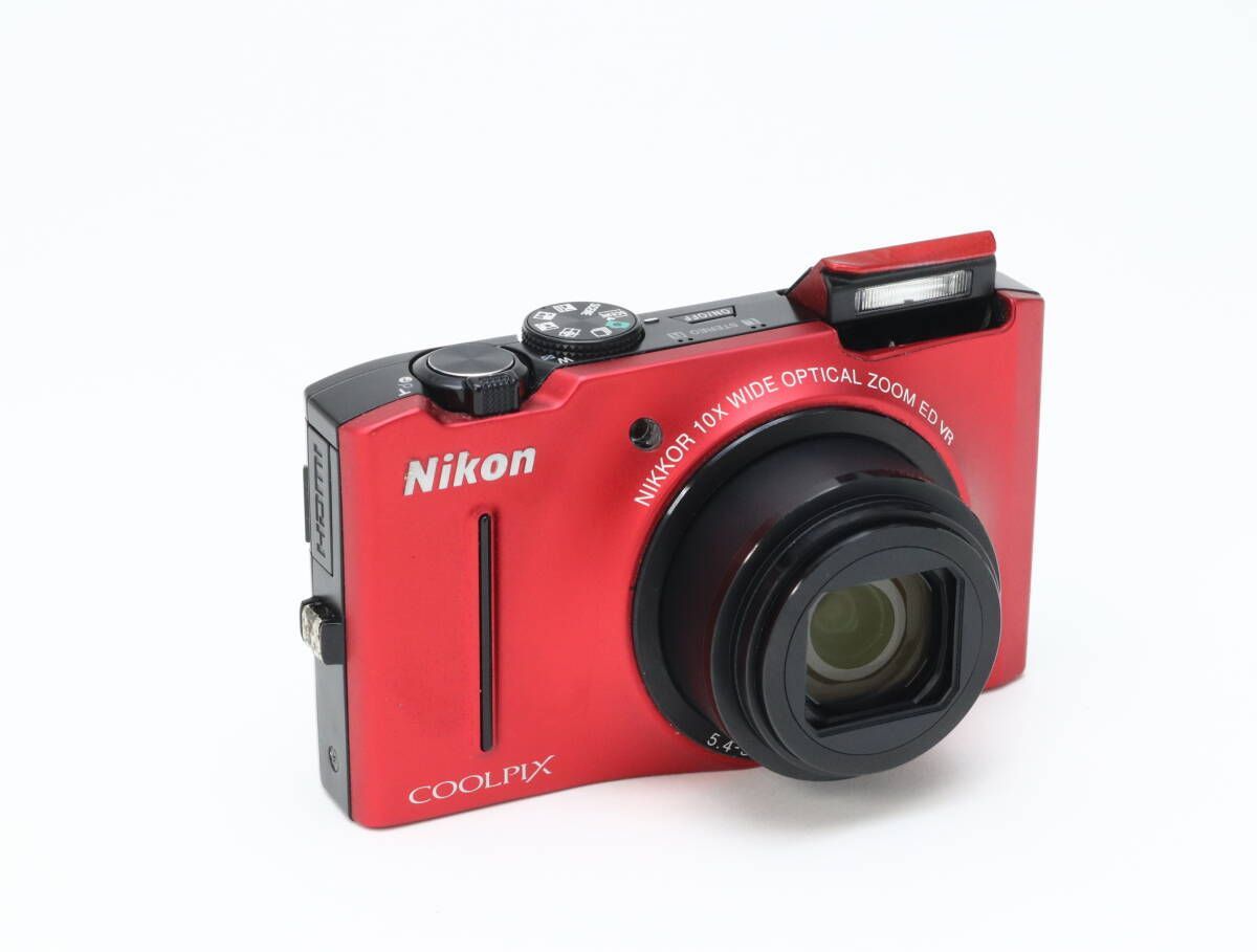 B (並品) Nikon ニコン COOLPIX S8100 フラッシュレッド 初期不良返品