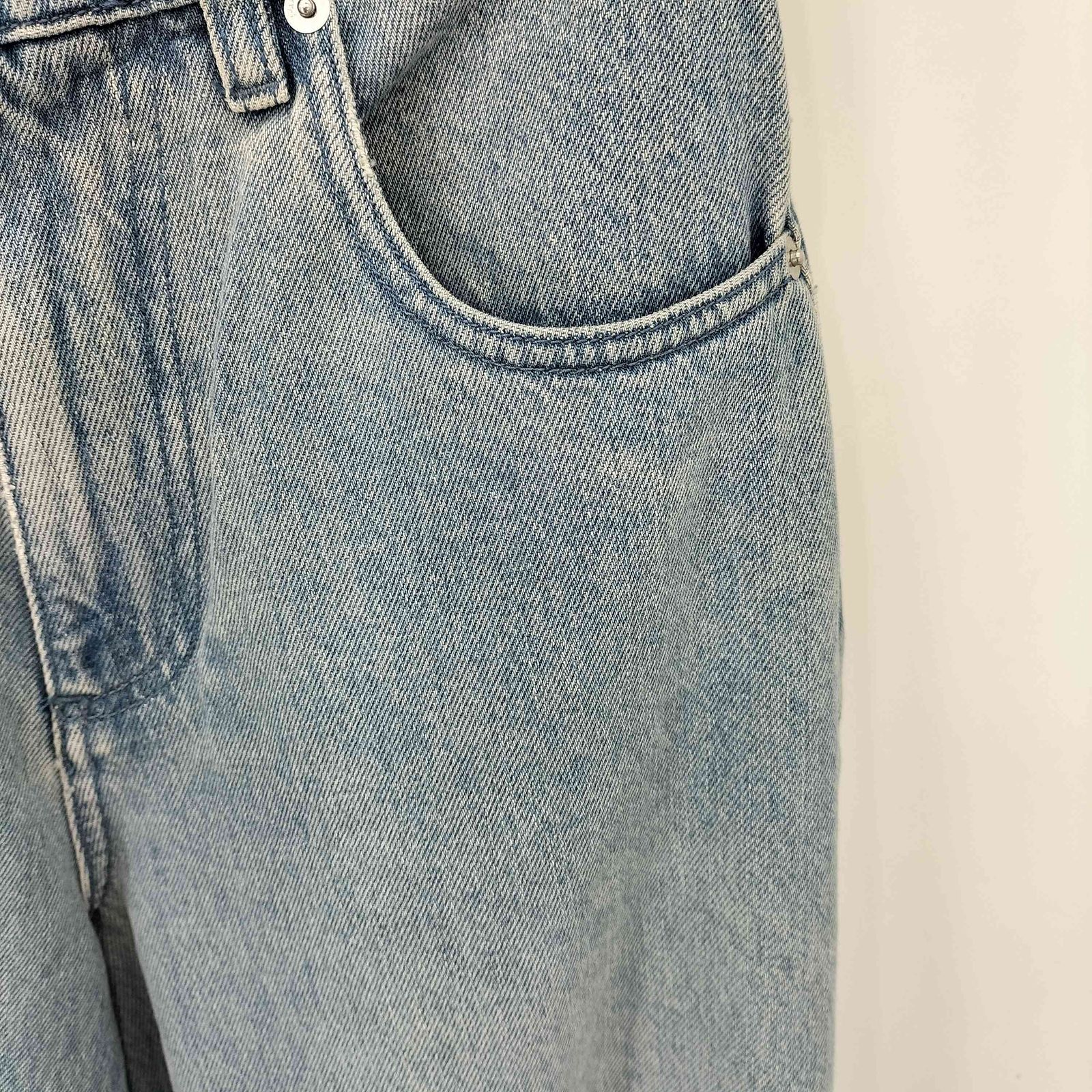 バックルカフデニムジーンズ レディース