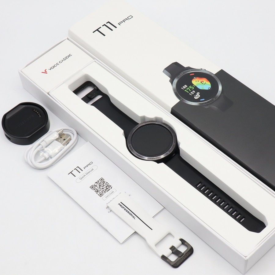 美品】VOICE CADDIE T11 PRO ブラック 腕時計タイプ ゴルフ用距離計