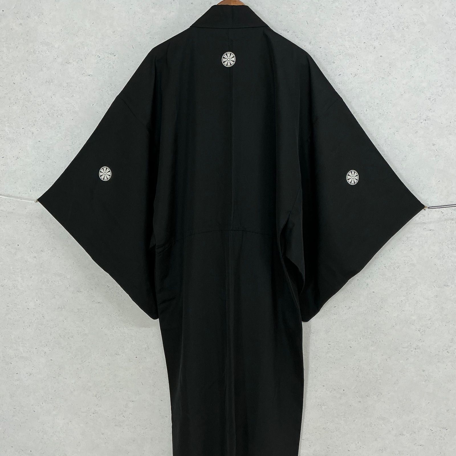 kimono+one＊男前屋＊厳選＊美品＊男黒紋付＊最高級羽二重正絹 