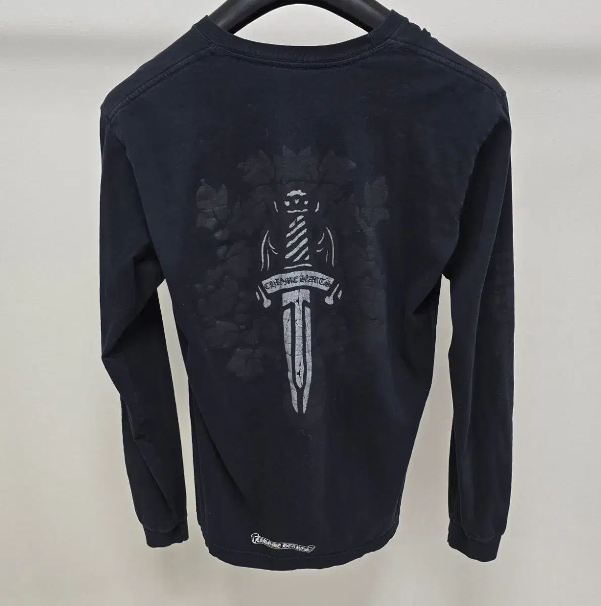 CHROME HEARTS クロムハーツ ダガー プリンティング ロングスリーブ Tシャツ Mサイズ