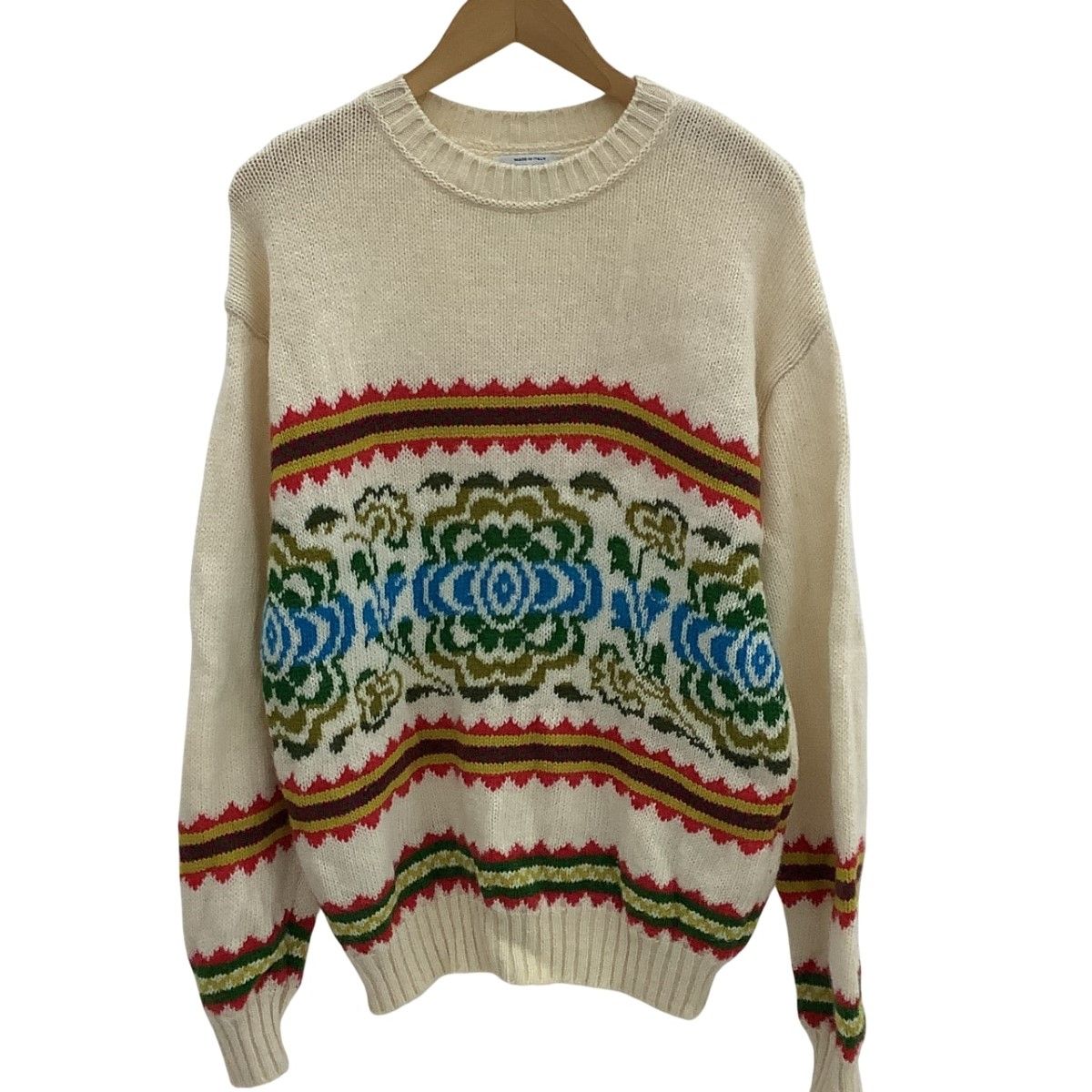 UNITED COLORS OF BENETTON ユナイテッドカラーズオブベネトン メンズ セーター ニット アイボリー