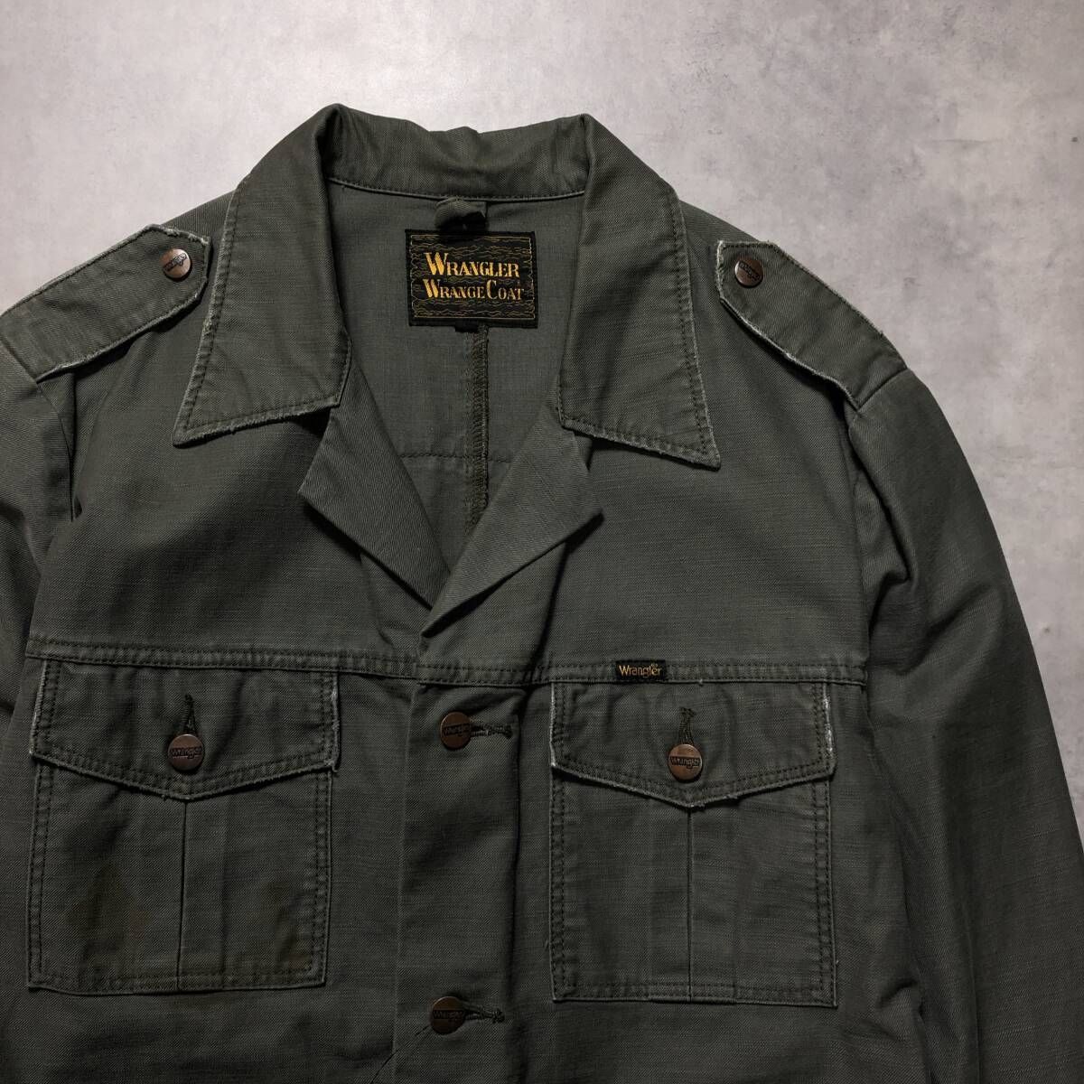 GQ4540◇Wrangler：Wrange Coat◇L◇カーキ系 ラングラー W9552 