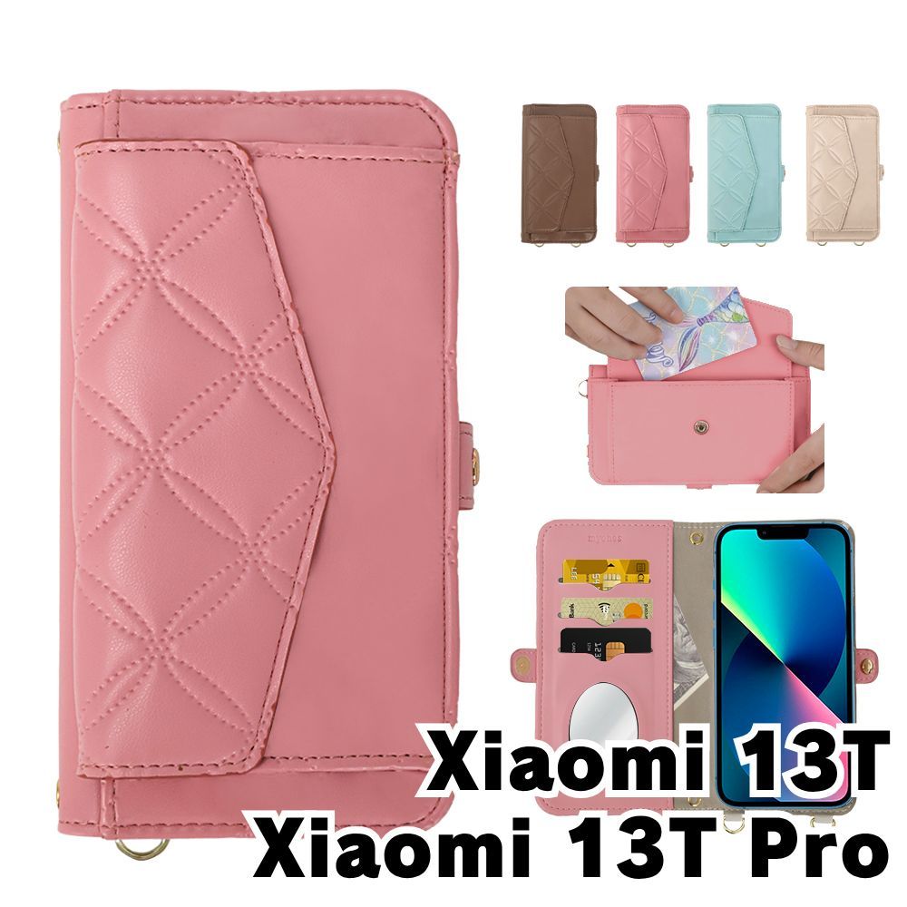新品未使用】 Xiaomi 13T Xiaomi 13T Pro ストラップ付き 手帳型スマホ