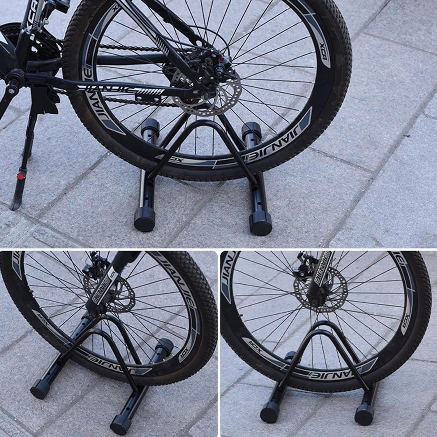 バイク駐車ラック | 床置き型自転車収納オーガナイザー，バイクスタンド駐車ラック