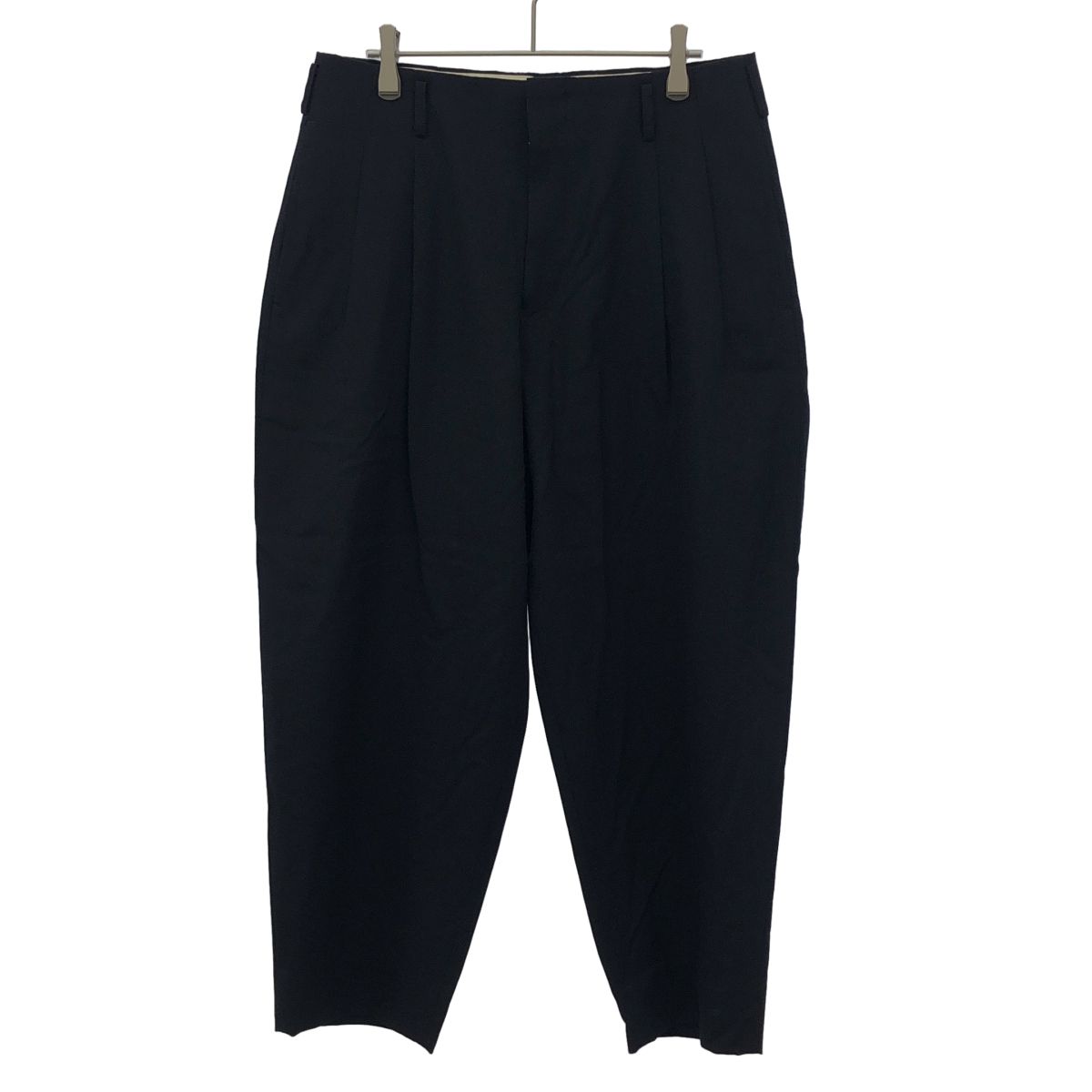 COMME des GARCONS HOMME PLUS コム デギャルソンオムプリュス 18 SS ウールスラックスパンツ PA-P 004 ネイビー S