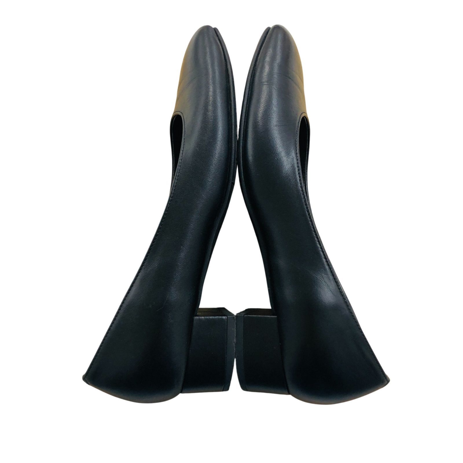 ZK23 DIANA ダイアナ パンプス ローヒール スクエアトゥ ブラック 黒