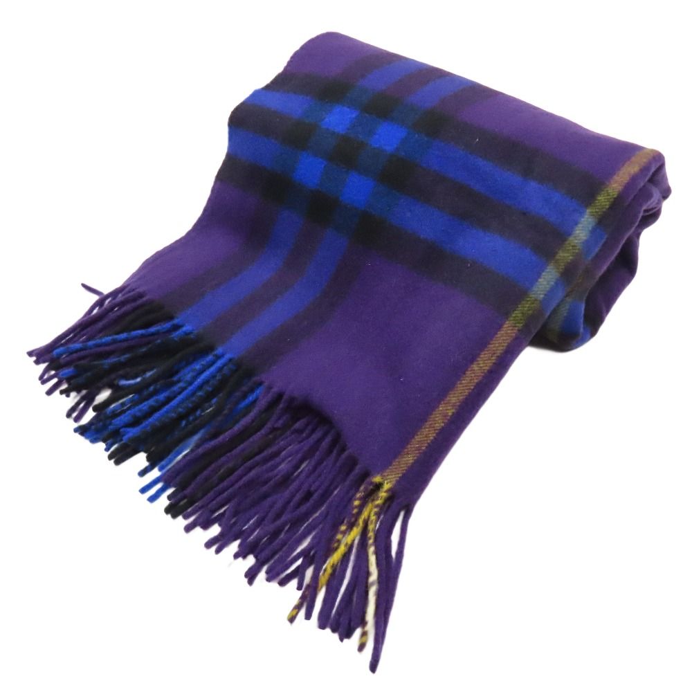 未使用 BURBERRY バーバリー カシミヤ100％ チェック柄 マフラー