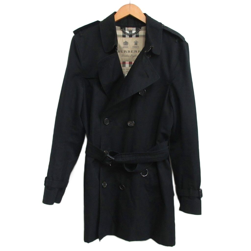 BURBERRY ロンドン サンドリンガム トレンチコート ブラック48 burberry/バーバリー通販 | ロング カシミアブレンド ケンジントン