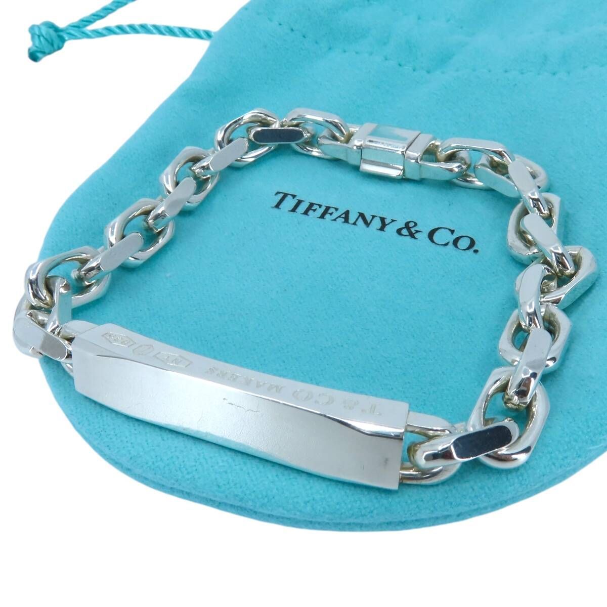 希少 美品 Tiffany&Co. ティファニー メイカーズ I.D. チェーン メンズ 