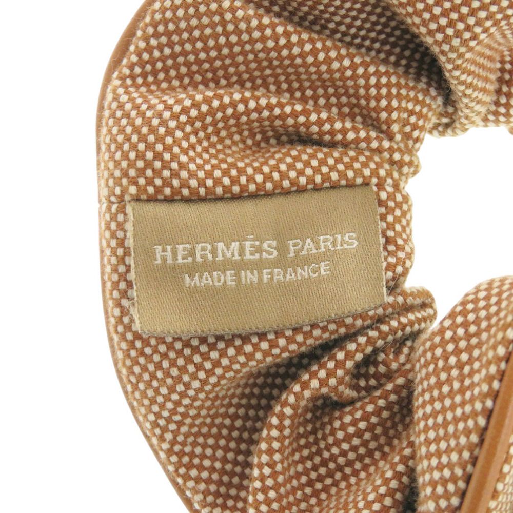 未使用 エルメス シュシュ クラウディア プラン エア コットン