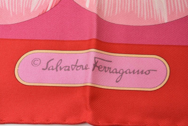サルヴァトーレフェラガモ スカーフ Salvatore Ferragamo シルク