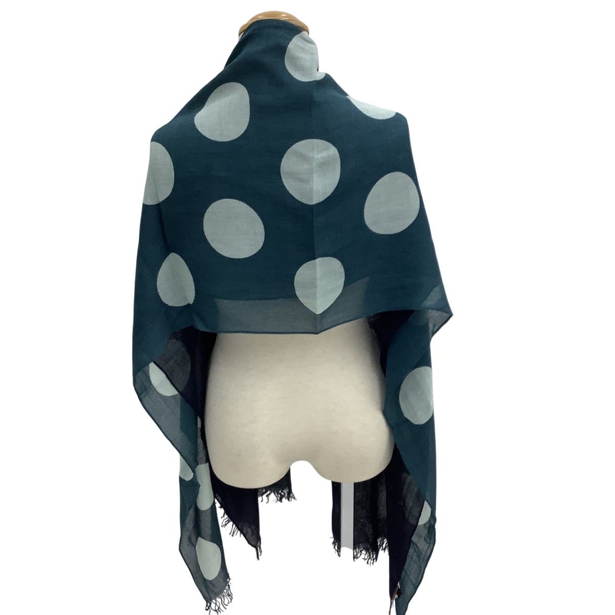 Y's ワイズ ストール ドット柄 ユニセックス ブルー - メルカリ