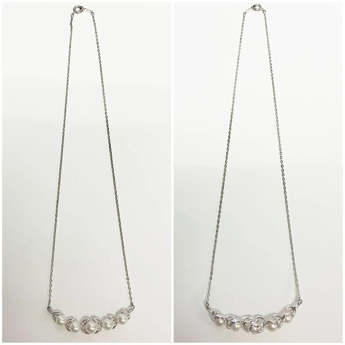 MIKIMOTO ミキモト パール ネックレス リーフモチーフ シルバー - メルカリ