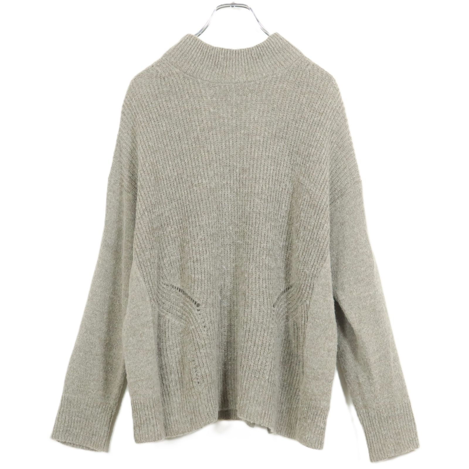 バジレー28ウール100%ニットお値下げしました！ バジーレ28☆長袖ニット セーター サイズ9 グレージュ系 アルパカ混